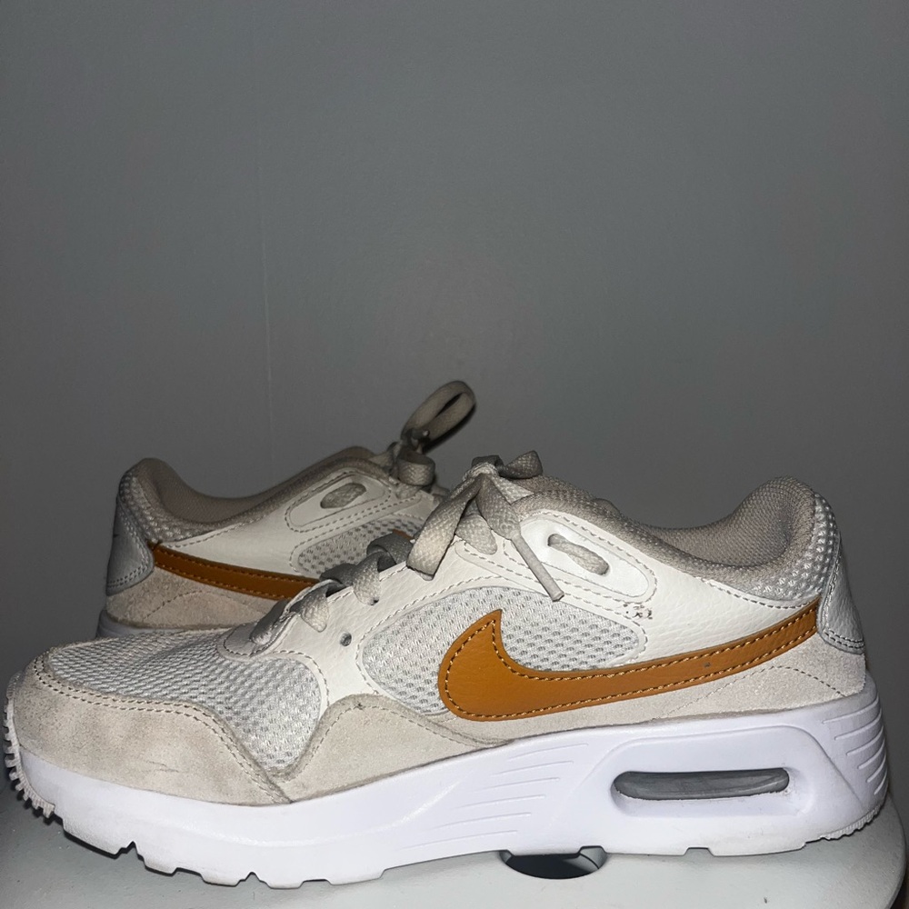 NIKE Air Max SC Phantom Gold Suede Sanddrift Trainers Shoes Sz US 7.5